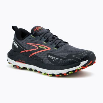 Brooks Cascadia 18 GTX scarpa da corsa da uomo perla annerita/nero/tomato