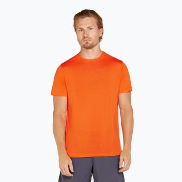 Uomo Icebreaker Merino 125 Cool-Lite Sphere III SS Tee blaze trekking shirt