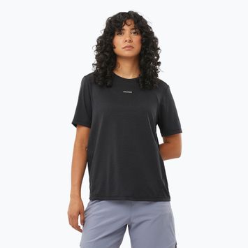 Maglietta da running da donna Salomon SHAKEout Core nero profondo