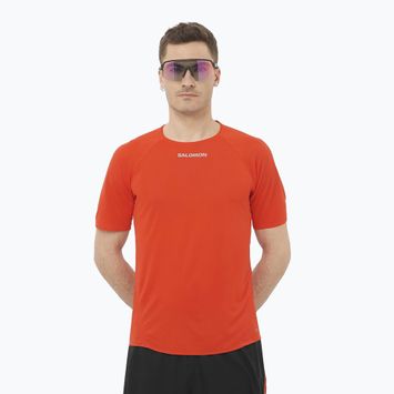 Salomon S/Lab Speed Tee Uomo, maglia da corsa rosso fuoco
