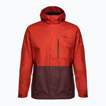 Giacca antipioggia Columbia Hikebound da uomo, color uvetta chiara e piccante