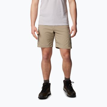 Pantaloncini da trekking Columbia Silver Ridge Utility Cargo tusk uomo
