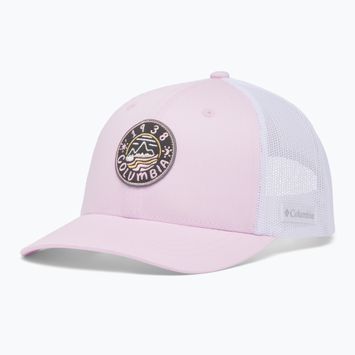 Cappello da baseball per bambini Columbia Youth Snap Back rosa alba/bianco/marcatore caldo
