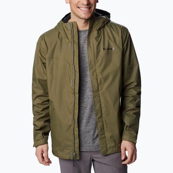 Giacca da pioggia Columbia Watertight II da uomo verde pietra