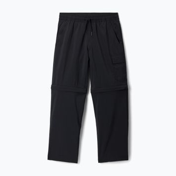 Pantaloni da trekking Columbia Silver Ridge Utility Convertible per bambini, nero