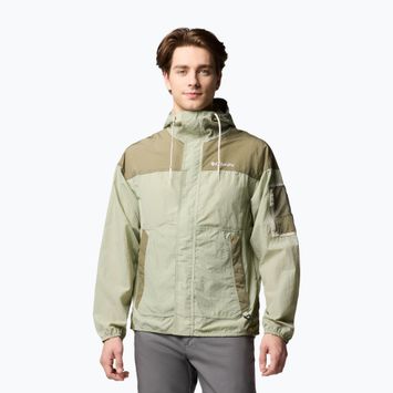 Giacca softshell Columbia Challenger II Windbreaker safari/verde pietra da uomo