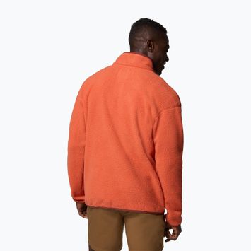 Felpa Columbia Helvetia II Half Snap Fleece tuscan da uomo