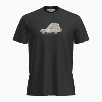 Icebreaker Merino 150 Tech Lite SS Tee Uomo Camicia da trekking nera Cosy Camper