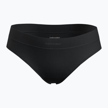 Icebreaker slip termico donna Merino Rib Lotus Hipster nero