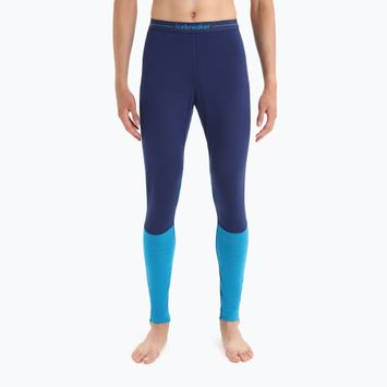 Pantaloni termici da uomo icebreaker 125 Zoneknit geo blu