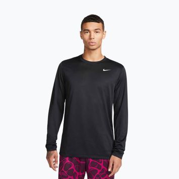 Uomo Nike Dri-FIT Legend manica lunga da allenamento nero/argento opaco