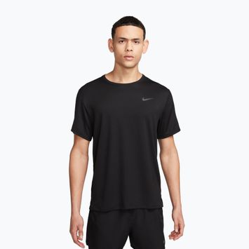 Maglietta da corsa Nike Miler Dri-Fit UV da uomo, nero