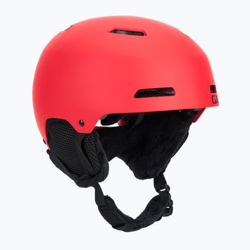 Casco da sci Giro Crue per bambini, rosso brillante opaco