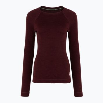 Smartwool Classic Thermal Merino Base Layer Crew da donna in scatola black cherry heather thermal longsleeve