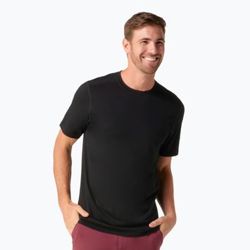 T-shirt termica Smartwool Merino da uomo, nero