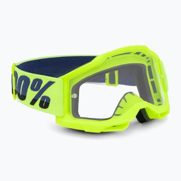 Occhiali da ciclismo per bambini 100% Accuri 2 Junior fluo/giallo/chiaro