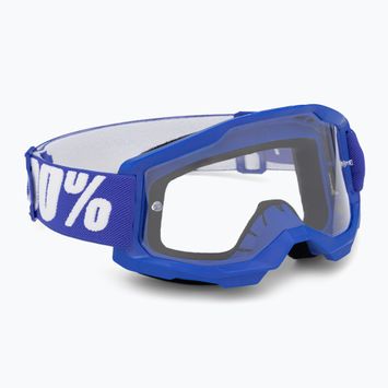 Occhiali da ciclismo per bambini 100% Strata 2 Junior blu/chiaro