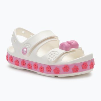 Crocs Crocband Cruiser Pet Bambini sandali in tweed bianco/rosa