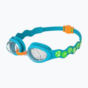 Occhialini da nuoto per bambini Speedo Infant Spot blu/verde