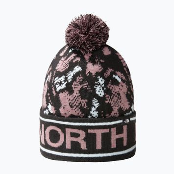 The North Face Ski Tuke berretto invernale grigio fulvo stampa incantatrice di serpenti
