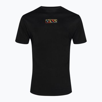 T-shirt Vans da uomo con logo centrale multicolore nero