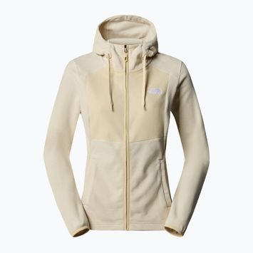 Felpa da trekking da donna The North Face Homesafe Full Zip bianco dune/gravel strip