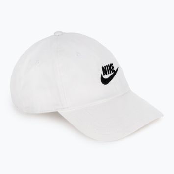 Cappello da baseball Nike Club Unstructured Futura Wash bianco/nero