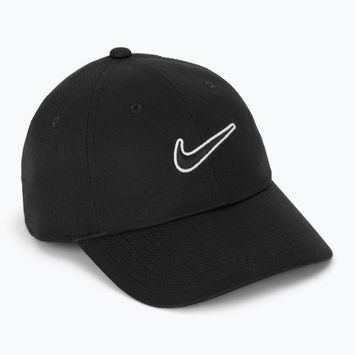 Cappellino con visiera Nike Club Unstructured Swoosh black/black
