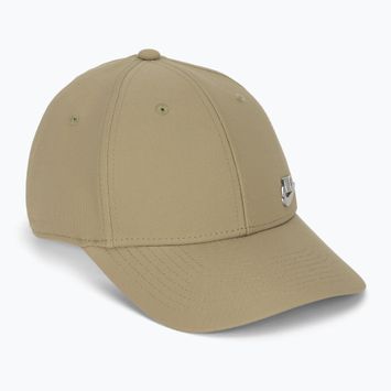 Cappellino con visiera Nike Dri-Fit Club khaki/metallic silver
