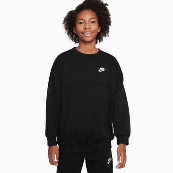 Felpa per bambini Nike Sportswear Club Fleece university black/white