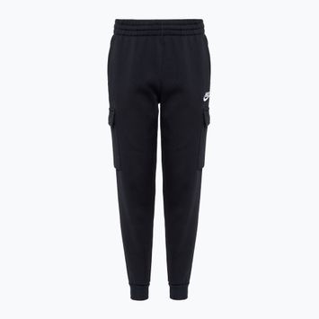 Pantaloni da bambino Nike Sportswear Club Fleece nero/nero/bianco