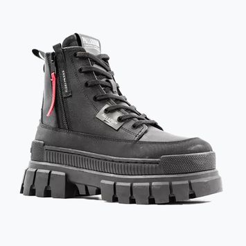 Palladium Revolt Boot Zip Lth donna nero/nero