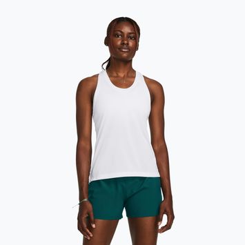 Under Armour Launch Singlet canotta da running da donna bianca/riflettente