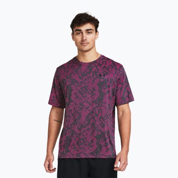 Maglietta da allenamento Under Armour Tech Vent Geode da uomo rosa astro/nero