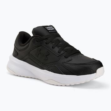 Under Armour Edge Leather scarpe da allenamento da uomo nero/nero/bianco