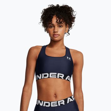 Reggiseno da allenamento Under Armour HG Authentics Mid Branded midnight navy/white