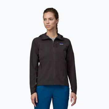 Giacca softshell donna Patagonia R1 CrossStrata Hoody nero