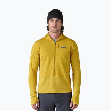 Giacca softshell da uomo Patagonia R1 Hybrid Pullover Hoody bundle verde