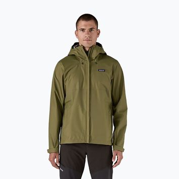 Giacca antipioggia Patagonia Torrentshell 3L da uomo, tenda antipioggia verde