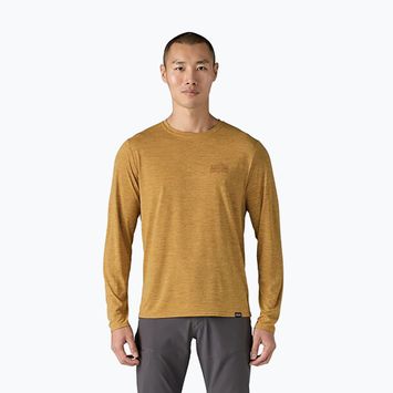 Camicia Patagonia Cap Cool Daily Graphic a maniche lunghe strataspire/beeswax tan x-dye da uomo