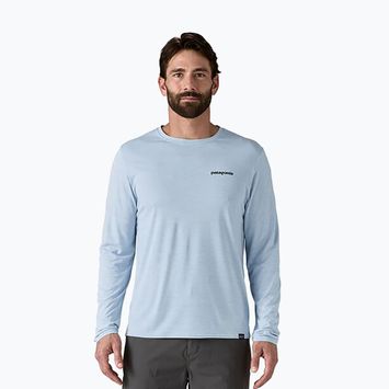 Patagonia Cap Cool Daily Graphic Shirt-Waters fitz roy trout/fleck blue a maniche lunghe da uomo