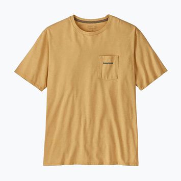 Maglietta da uomo Patagonia Boardshort Logo Pocket Responsibili beeswax tan