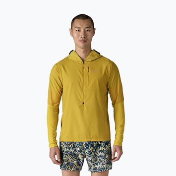 Felpa da trekking Patagonia Airshed Pro Pullover da uomo, colore verde