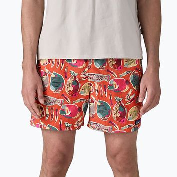 Pantaloncini da uomo Patagonia Baggies 5" wrasse/pollinator arancione