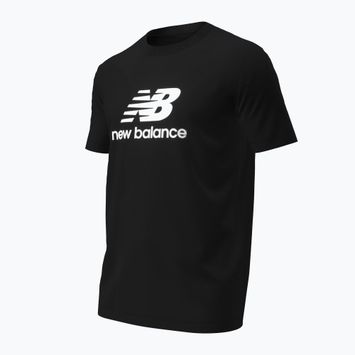 Maglietta New Balance Stacked Logo uomo, nero