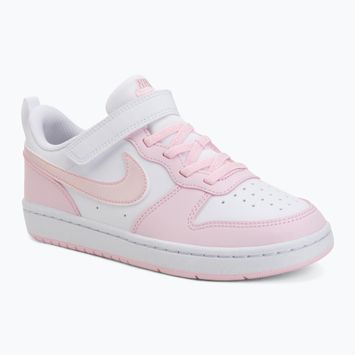 Scarpe per bambini Nike Court Borough Low Recraft white/pink foam