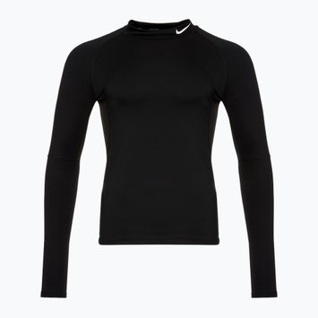 Maglia a maniche lunghe da allenamento Nike Pro Dri-Fit Warm bianco/nero da uomo