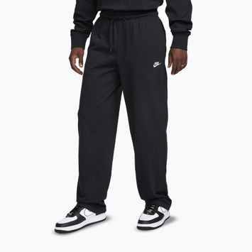 Pantaloni da uomo Nike Sportswear Club Knit Open-Hem black/white