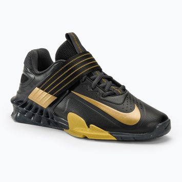 Nike Savaleos nero / oro metallico antracite infinito oro scarpe da sollevamento pesi