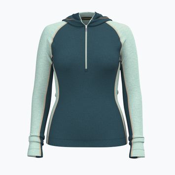 Smartwool Classic Thermal Merino Base Layer 1/2 Zip Hoodie da donna in scatola twilight/verde artico